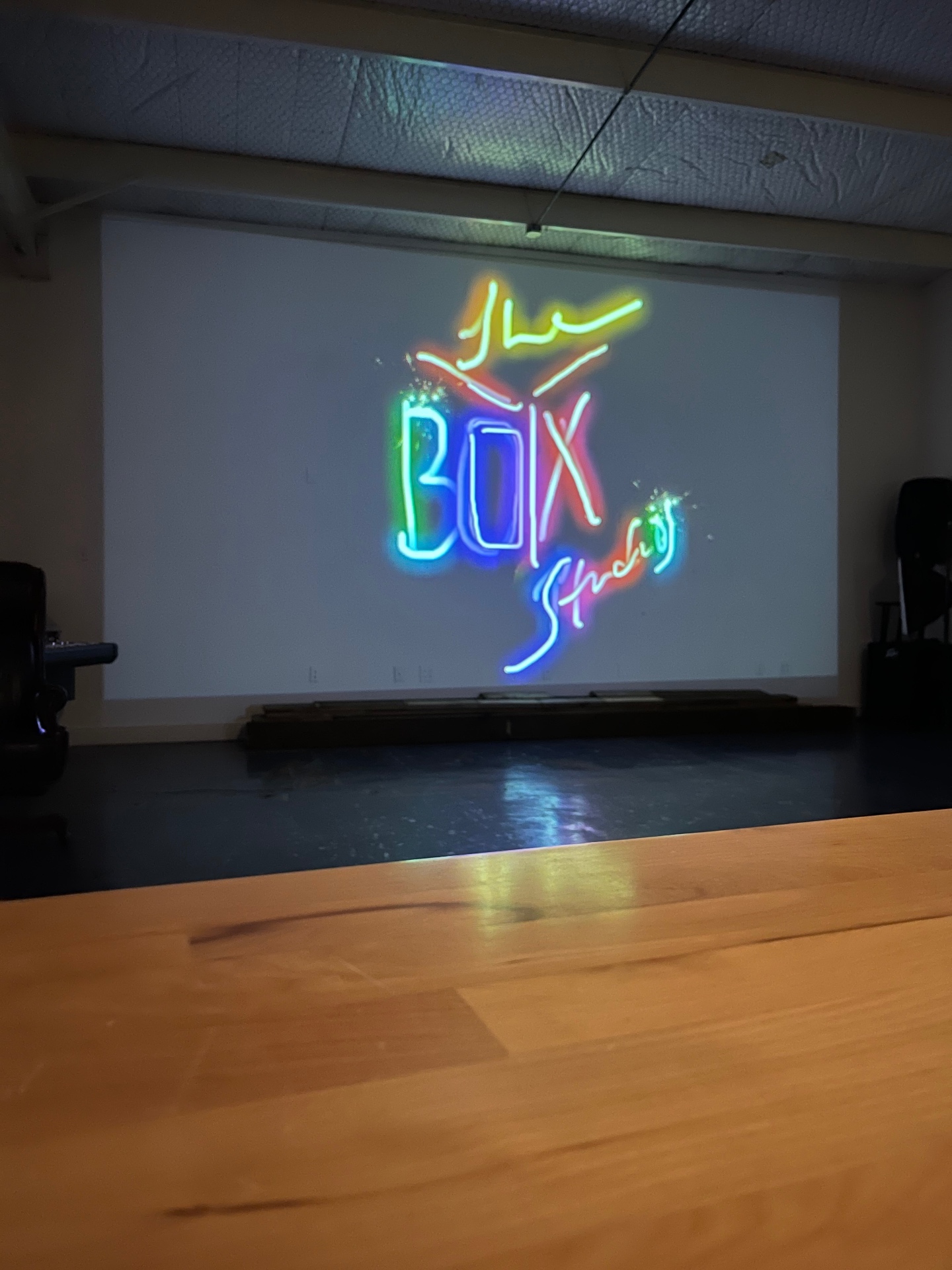 BOX Sign · Stage Wash